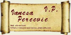 Vanesa Perčević vizit kartica